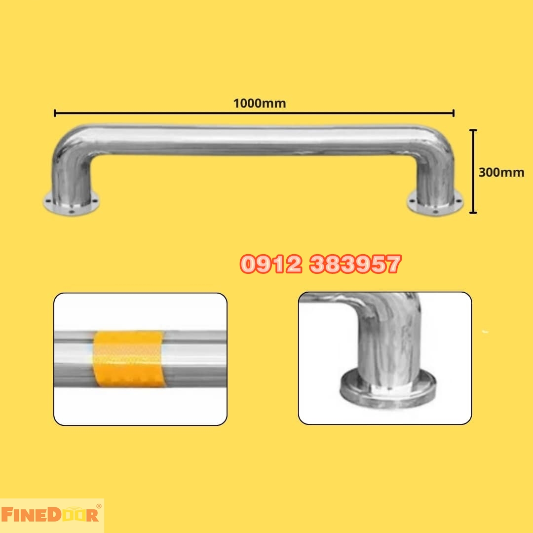 Khung-chan-xe-via-he-cong-vien inox 304